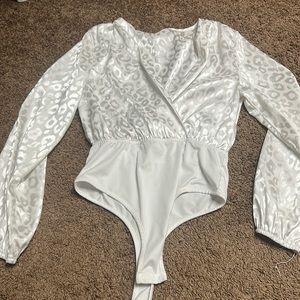 SHEIN long sleeve cheetah print body suit